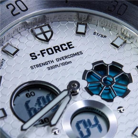 Stainless Steel Chronograph Big Face 50mm Swiss Watches for Men - Picture 6 of 6